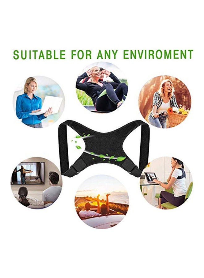 Generic Adjustable Therapy Back Posture Corrector Clavicle Support Brace Shoulder Belt XXLcm  - Image 4