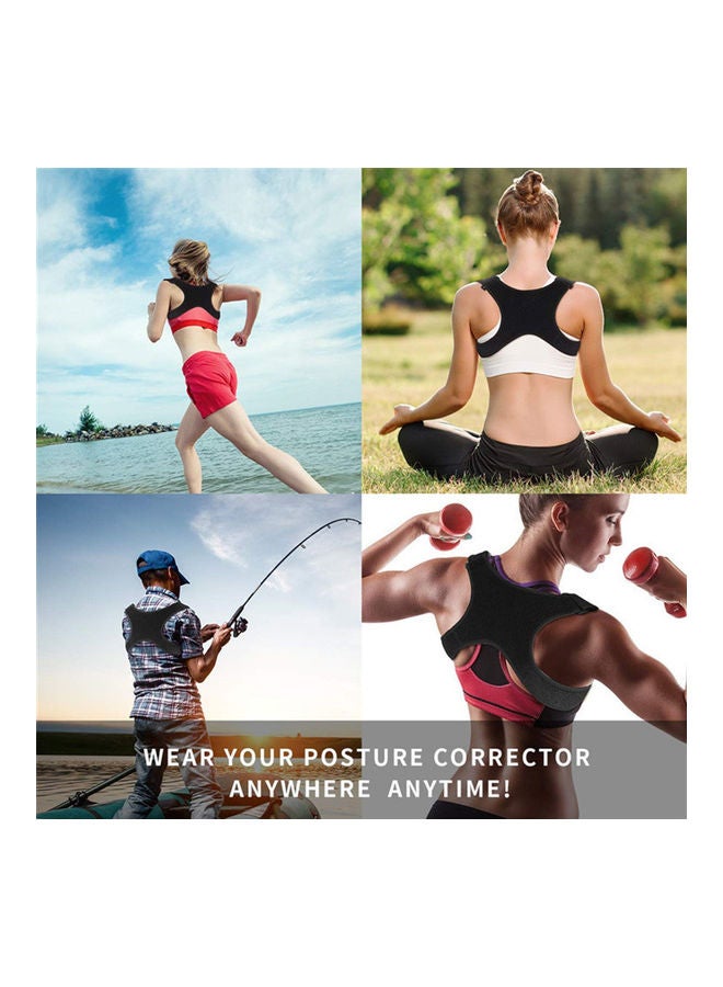 Generic Adjustable Therapy Back Posture Corrector Clavicle Support Brace Shoulder Belt XXLcm  - Image 5