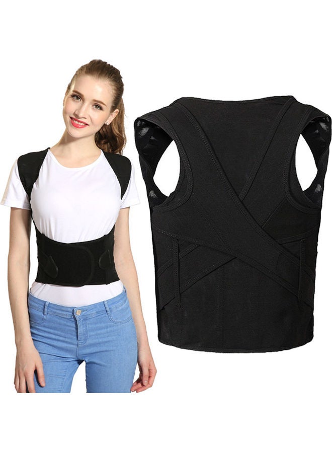 Generic - Adjustable Unisex Humpback Posture Corrector Body Back Shoulder Support Belt 21.25x11.65x1.85cm - Image 1