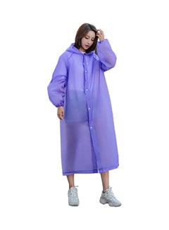 Unisex Outdoor Travel Waterproof Hooded Drawstring Raincoat Jacket Rainwear 0.139kg - v1605338293/N42325908A_1