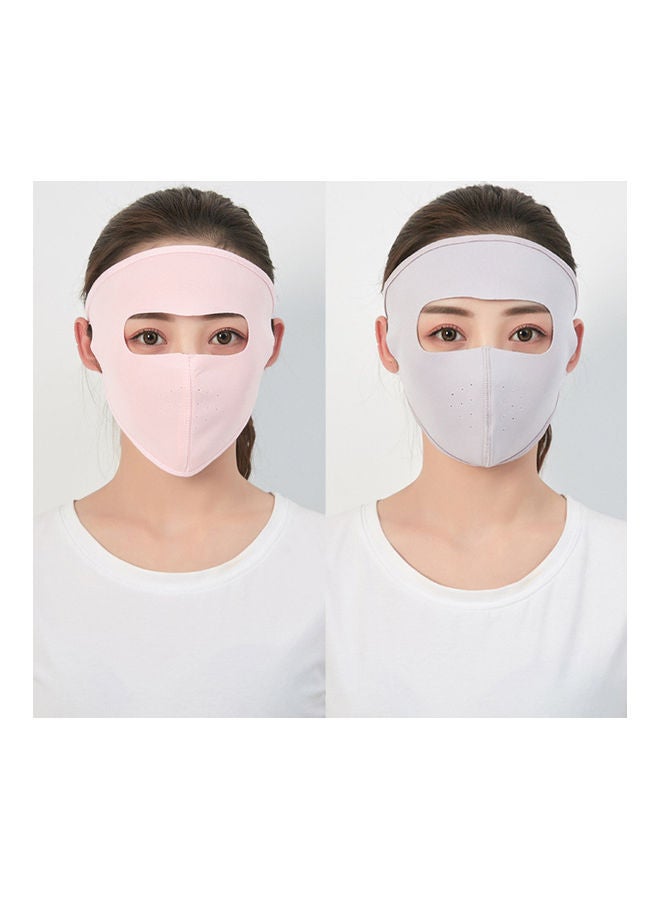 Summer Unisex Sun-proof UV Protection Breathable Ice Silk Cotton Full Face Cover 0.017kg - Image 2