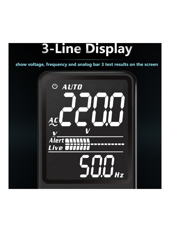 MAXRIENY ADMS9CL Intelligent Automatic Digital Multimeter AC/DC Voltage Resistance Frequency Capacitance Meter Diode On-off Automatic Identification True RMS 3.5 Inch EBTN LCD 9999 Counts Display with Flashlight Function Start-up to Test Multicolor 15.0x8.2x3.7cm  - Image 2