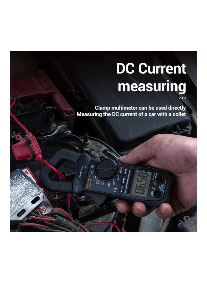 Generic ANENG ST209 Digital Multimeter Clamp Meter 6000 Counts True RMS Amp DC/AC Current Clamp Tester Meters Voltmeter Auto Ranging LCD Display Black 19.5x11.0x4.0cm  - Image 2