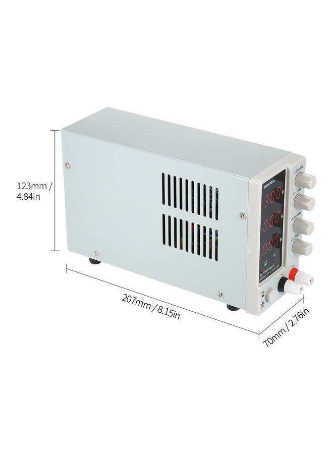 Generic - WANPTEK NPS3010W 0-30V 0-10A Switching DC Power Supply 3 Digits Display LED High Precision Adjustable Mini Power Supply AC 115V/230V 50/60Hz Voltage & Current Regulated Dual Output White - Image 1