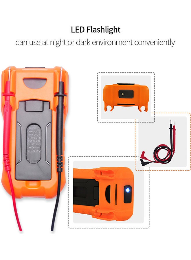 Vici Mini Multi-functional Handheld LCD Digital NCV True RMS Multimeter DC/AC Voltage Current Meter Frequency Capacitance Resistance Diode Tester multicolor 15.5x10.0x4.5cm