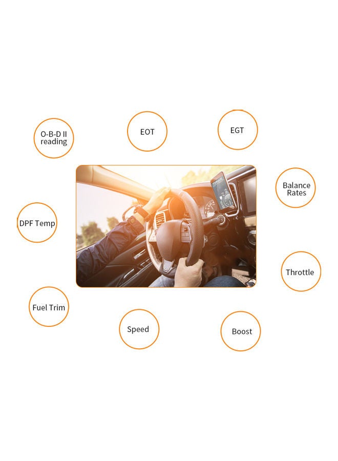 Generic - Car WIFI O-B-D2 O-B-D-II Scan Tool MINI Code Reader Scanner Adapter Check Engine Light Diagnostic Tool Compatible with iOS and Android Black 10.0x6.5x2.5cm - Image 1