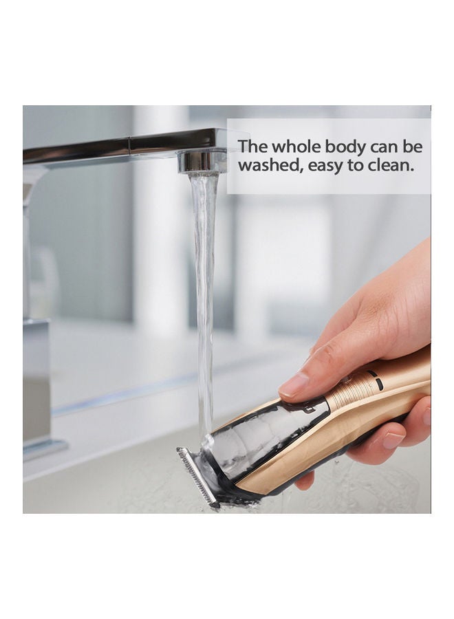 Multifunctional Electric Hair Clipper Household Rechargeable Trimmer Electric Clippers Hair Cutting Machine Gold 24.5x18.2x8.1cm - Image 3