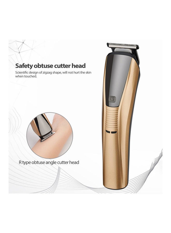 Multifunctional Electric Hair Clipper Household Rechargeable Trimmer Electric Clippers Hair Cutting Machine Gold 24.5x18.2x8.1cm - Image 5