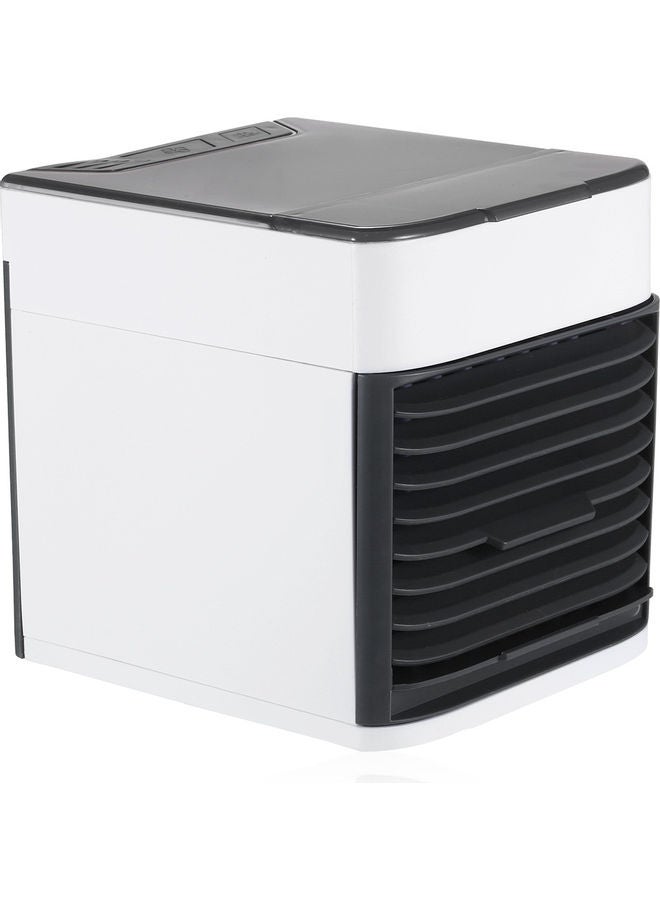 Generic Mini Portable Air Conditioner Fan Noiseless Evaporative Air Humidifier USB Personal Conditioner 3-Speed LED Night  Office Cooler Humidifier Purifier Black 18.0x17.0x15.0cm  - Image 2