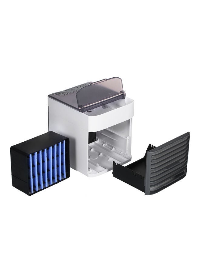 Generic Mini Portable Air Conditioner Fan Noiseless Evaporative Air Humidifier USB Personal Conditioner 3-Speed LED Night  Office Cooler Humidifier Purifier Black 18.0x17.0x15.0cm  - Image 3