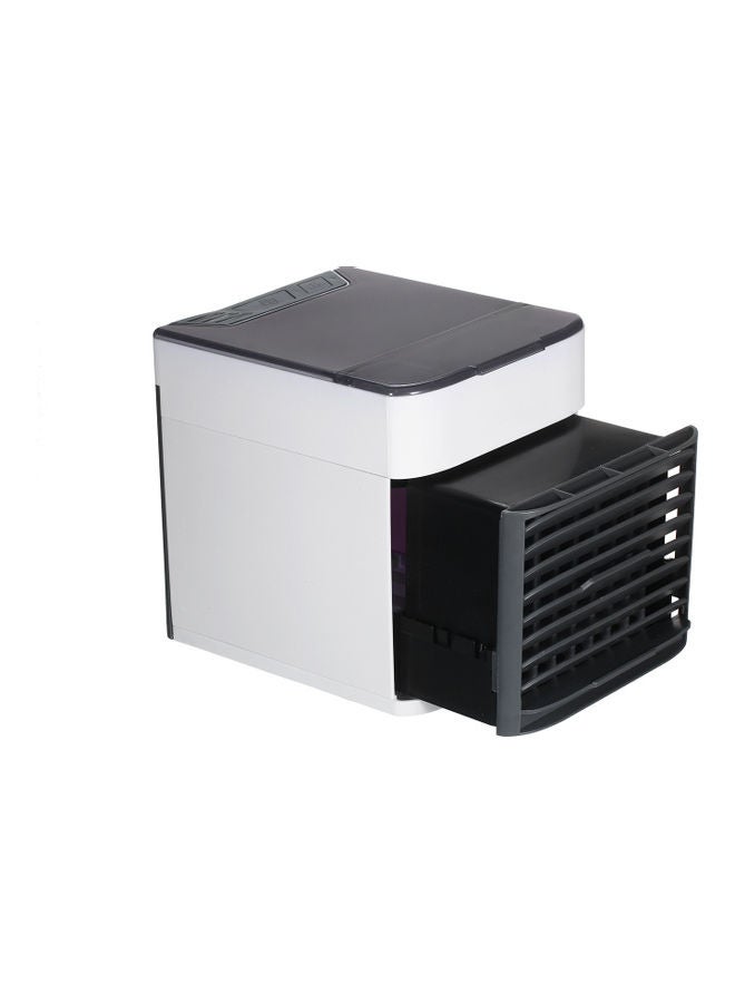 Generic - Mini Portable Air Conditioner Fan Noiseless Evaporative Air Humidifier USB Personal Conditioner 3-Speed LED Night  Office Cooler Humidifier Purifier Black 18.0x17.0x15.0cm - Image 1