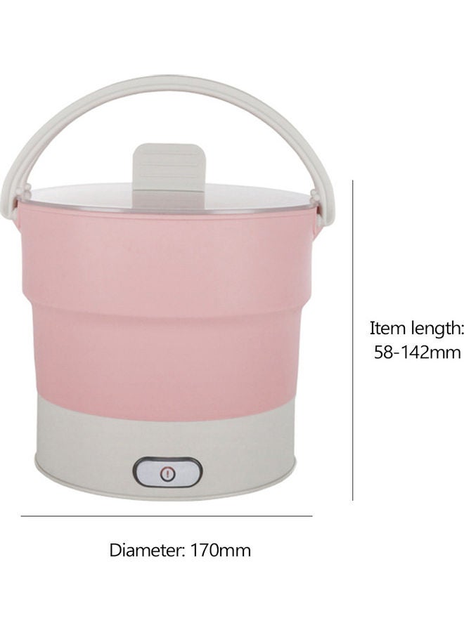 غلاية كهربائية محمولة وقابلة للطي مصنوعة من السيليكون سعة 800 مل لتسخين وتسخين الماء والتخييم والسفر رمادي 19.0x17.5x7.5سم - Image 5