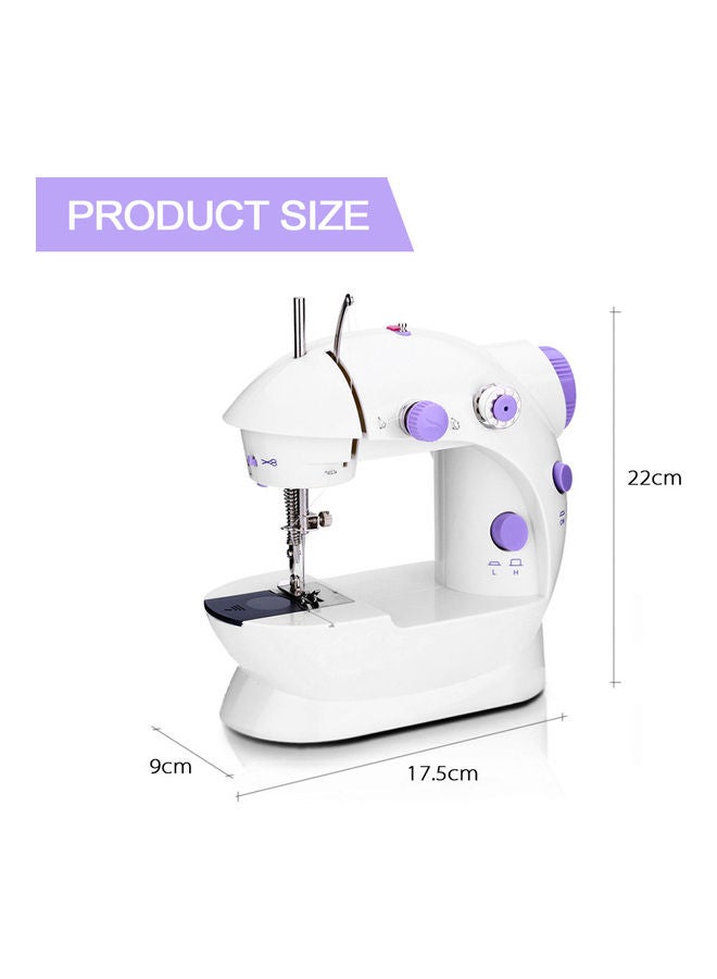 Mini Portable Handheld Sewing Machines Household Multifunctional Clothes Fabrics Electric Sewing Machine white - Image 4