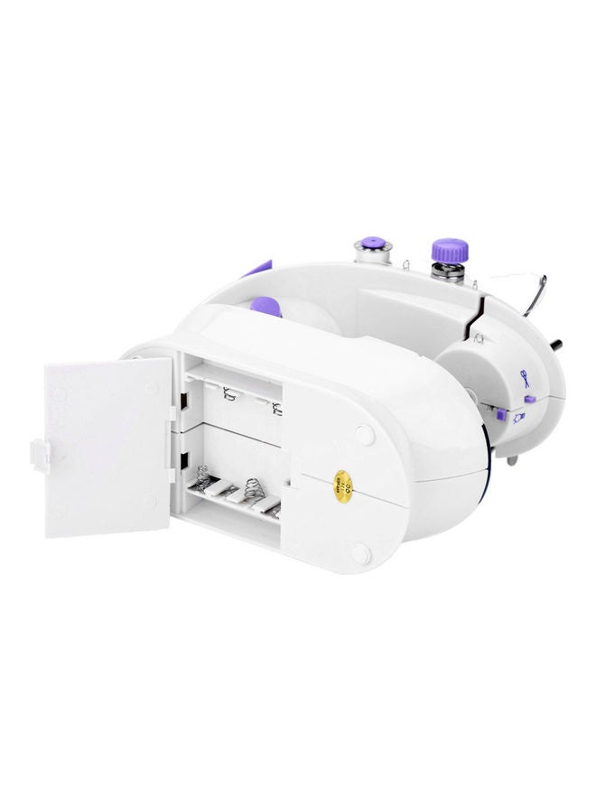 Mini Portable Handheld Sewing Machines Household Multifunctional Clothes Fabrics Electric Sewing Machine white  - Image 3