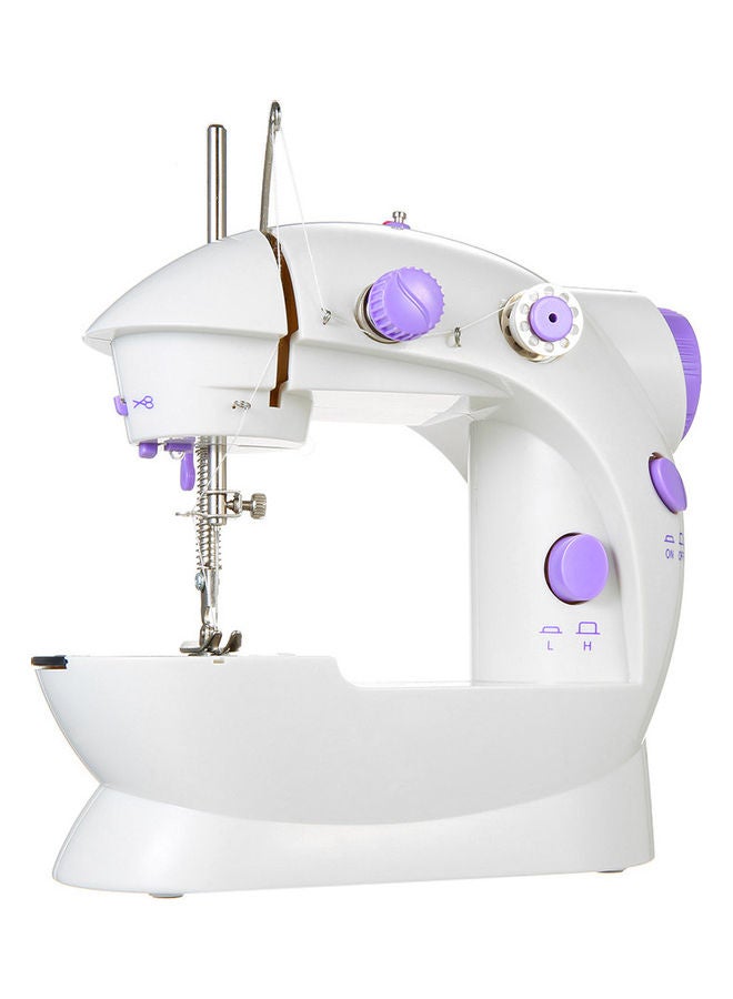 Mini Portable Handheld Sewing Machines Household Multifunctional Clothes Fabrics Electric Sewing Machine white  - Image 4
