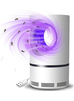 Generic Electric Indoor Mosquito Trap USB Power Insect Mosquito Killer UV Light LED Mosquito Lamp Non-Toxic No Zapper Suction Fan Small White 19.0x11.0x11.0cm  - Image 1