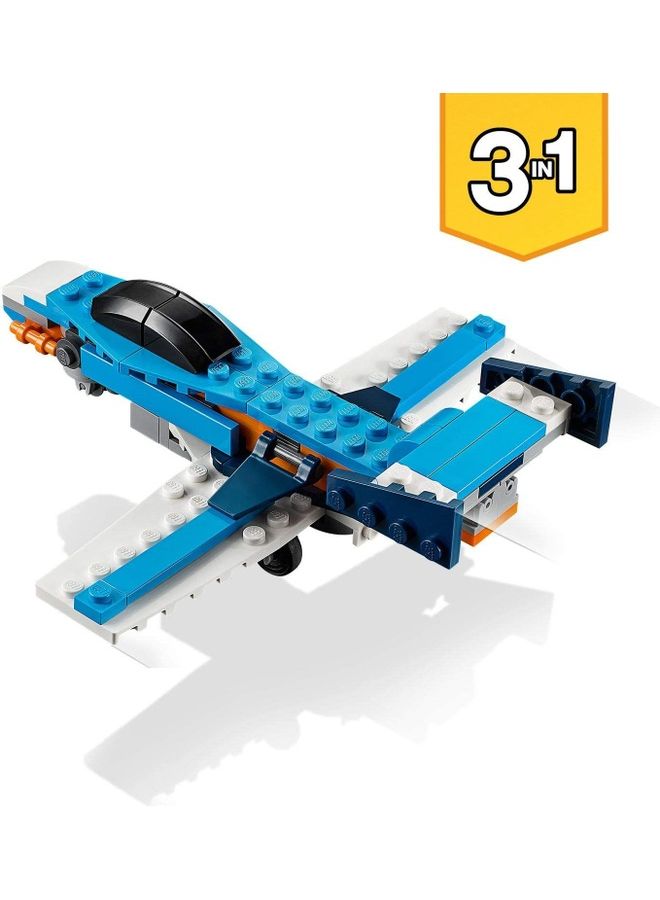 31099 128-Piece 3-In-1 Creator Propeller Plane Building Set 6+ Years