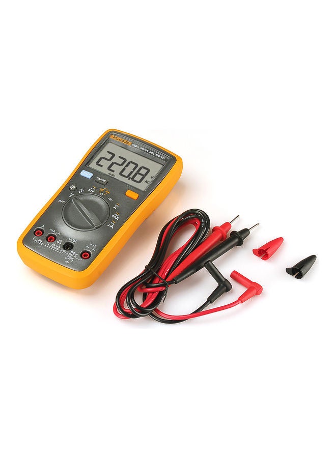 FLUKE F15B+ 4000 Counts Multimeter Portable Digital Multimeter Handheld Voltmeter Ammeter Voltage Meter Universal Meter Measuring AC/DC Voltage Resistance Capacitance Diode Continuity Orange & Black 20.8x10.8x5.5cm - Image 5