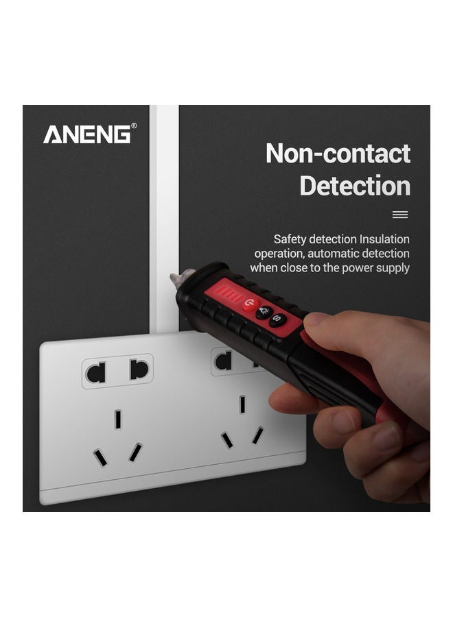 Generic - ANENG VD802 Non-contact AC Voltage Detector Tester Meter 12V-1000v Pen Style Electric Indicator LED Outlet Voltage Dectetor Sensor Wit Black 18.0x3.0x3.0cm - Image 1