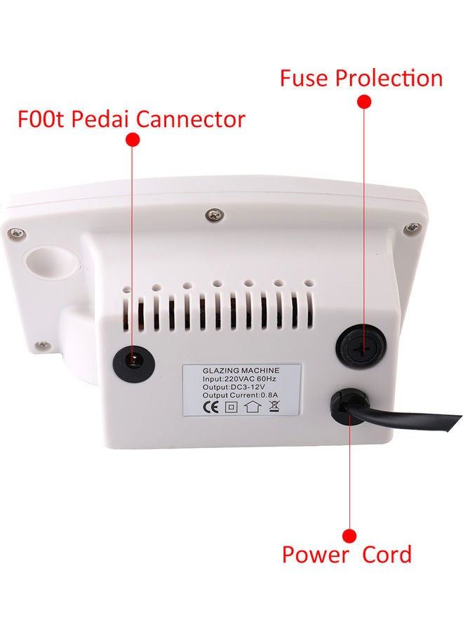 30000rpm High Speed Large-capacity Professional Electric Nail Art Drill Pen Pen Shape Pedicure Nail Polish Tool Feet Care Manicure Machine Pedicure Accessories Gold 24.0x20.0x10.0cm - Image 2