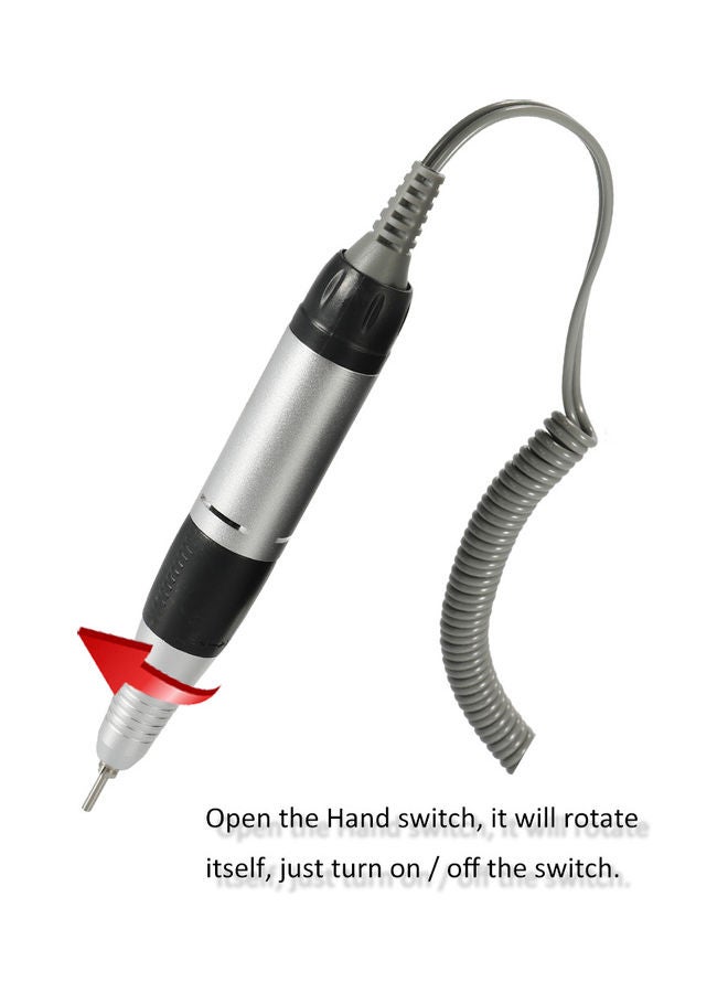 30000rpm High Speed Large-capacity Professional Electric Nail Art Drill Pen Pen Shape Pedicure Nail Polish Tool Feet Care Manicure Machine Pedicure Accessories Gold 24.0x20.0x10.0cm - Image 3