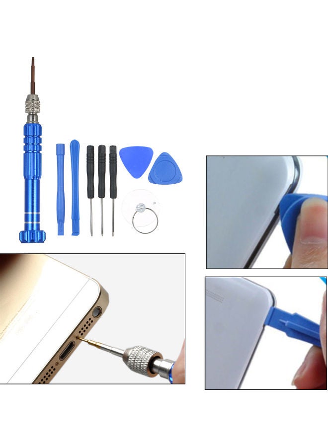 Generic 22pcs Electric Soldering Iron & Screwdriver Portable Welding Pen Charging Iron USB Electric Soldering Iron Set Screwdriver Set 22 Pieces Welding Tool Kit DIY Soldering Tools Mobile Phone Maintenance Tools Blue 20.0x11.0x4.0cm  - Image 2