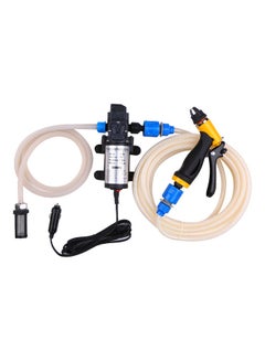 Generic 12V 80W High Pressure Electric Car Washing Pump Car Washer Pump High Pressure Washer Car Cleaning Tools Electric High-pressure Water Spray Gun Multicolor 24.5x24.5x10.0cm  - Image 1