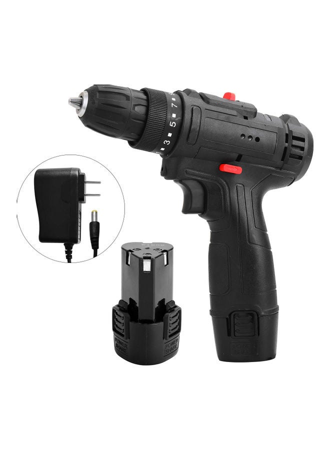 Generic 12V Multifunctional Electric Impact Cordless Drill black 26.0x15.5x12.0cm  - Image 1