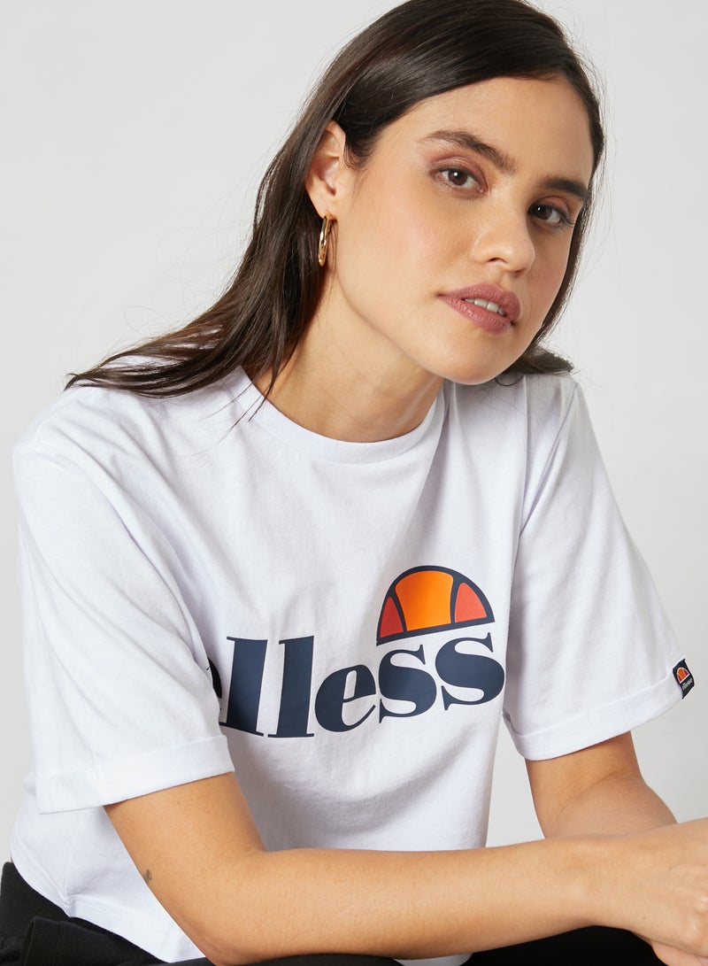 Ellesse Alberta Crop T-Shirt White - Image 3