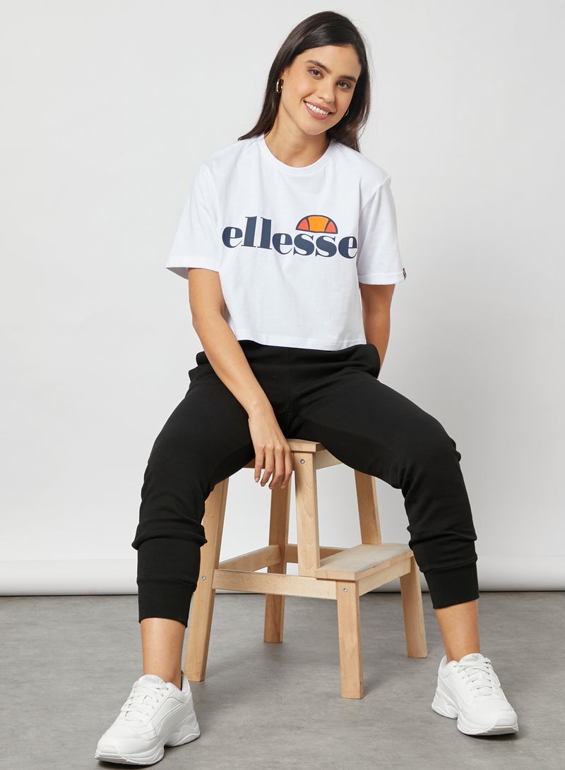 Ellesse Alberta Crop T-Shirt White - Image 4