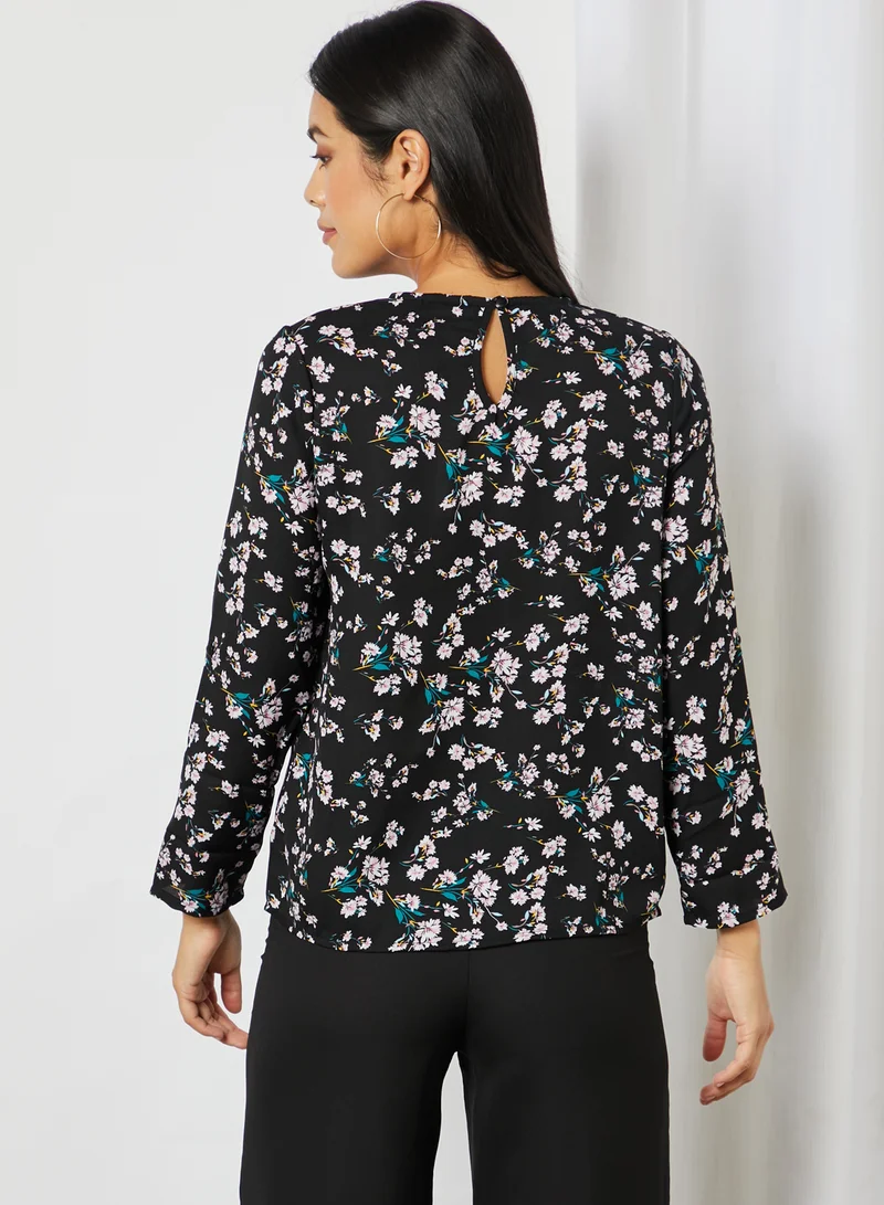 High Streets Floral Printed Top