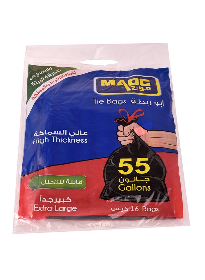 16-Piece Biodegradable Trash Bag Extra Large Black - v1605422884/N40769687A_1