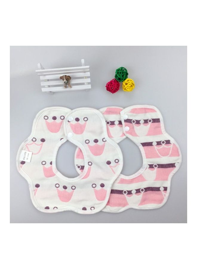 6 Layer Gauze Petals Baby Bibs - Image 1