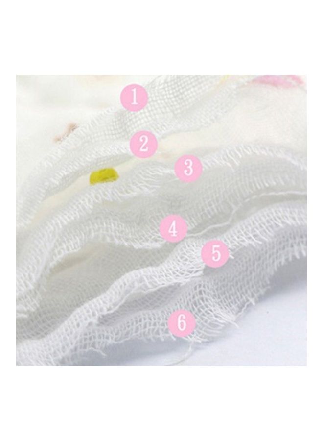 6 Layer Gauze Petals Baby Bibs - Image 4