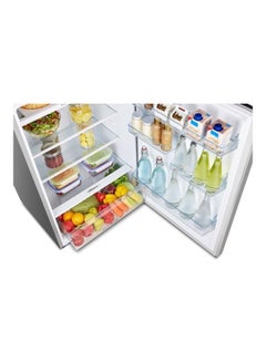 Hisense 488L Gross/ 375L Net Capacity Double Door Top Mount No Frost  Refrigerator With Recessed Handle,Led Interior Light 220 W RT488N4ASU Stainless Steel  - Image 3