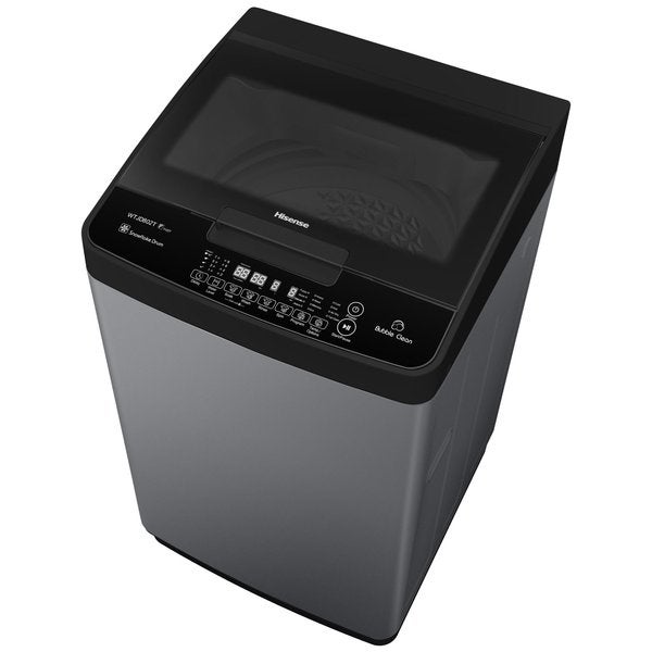 Hisense - 8 Kg Top Loading Washing Machine Free Standing 8 kg 220 W WTJD802T Titanium - Image 1