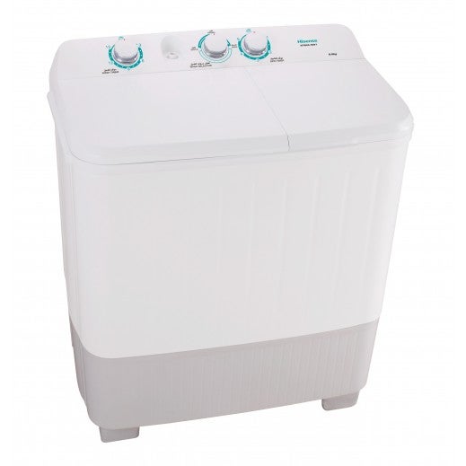 هايسنس غسالة بحوضين 220 W XPB80-5001 أبيض/ رمادي  - Image 3