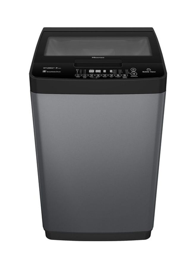 Hisense - 8 Kg Top Loading Washing Machine Free Standing 8 kg 220 W WTJD802T Titanium - Image 1