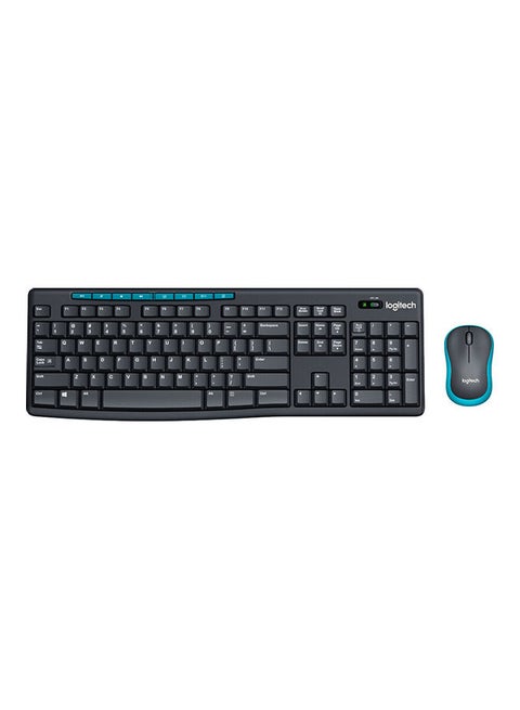 Logitech MK275 Wireless Combo 2.4 Wireless Technology Wireless Mouse Black