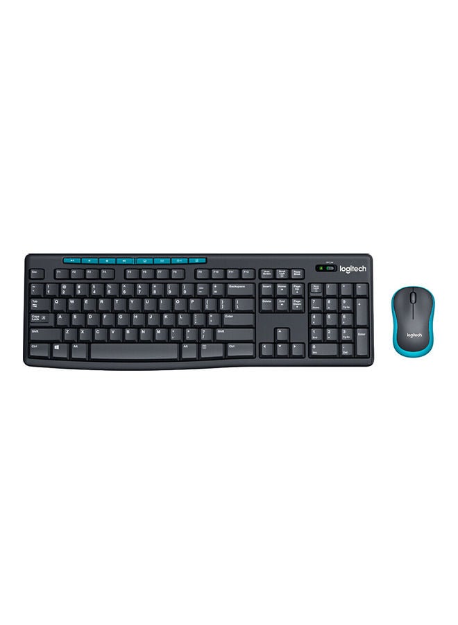 Logitech MK275 Wireless Combo 2.4 Wireless Technology Wireless Mouse Black