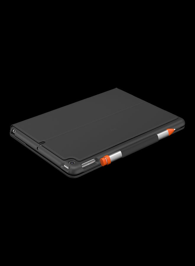 Logitech - Slim Folio Smart Case With keyboard For IPad Air 3e generation Dark Grey - Image 1
