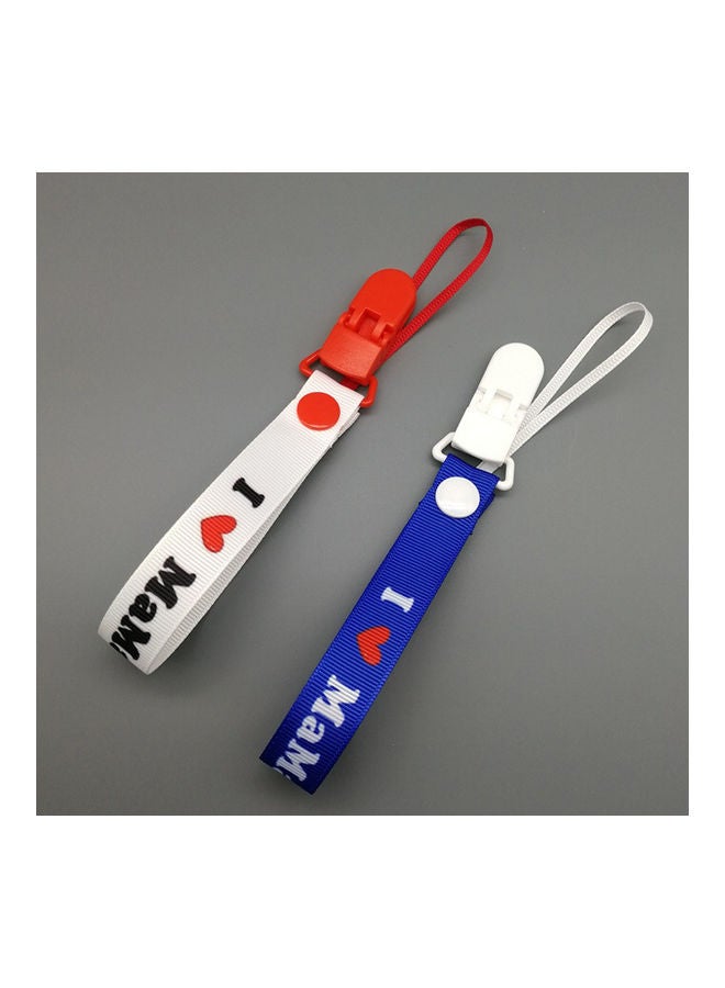 I Love Mama Papa Baby Infant Feeding Pacifier Clip Band Nipple Holder Teether Toy - Image 5