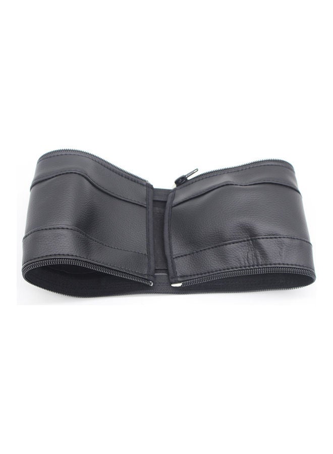Baby Stroller Faux Leather Armrest Handle Wheelchair Protective Zip Case Cover - Image 1