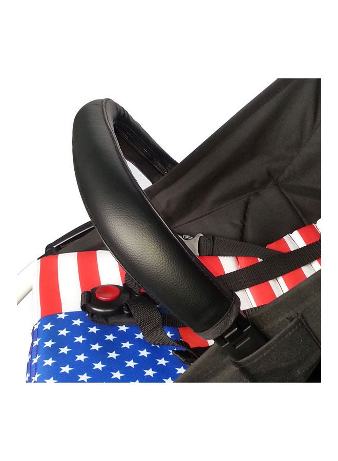 Baby Stroller Faux Leather Armrest Handle Wheelchair Protective Zip Case Cover - Image 3
