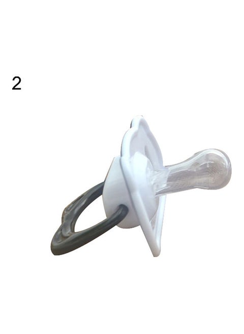 لهاية مقوية للأسنان من السيليكون للأطفال بتصميم رسمة كرتونية على شكل دب باندا بحلمة ورأس دائري مسطح