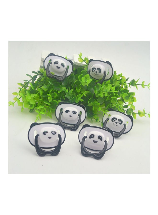 Cartoon Panda Baby Silicone Orthodontic Pacifier Flat Round Head Soother Nipple - Image 3