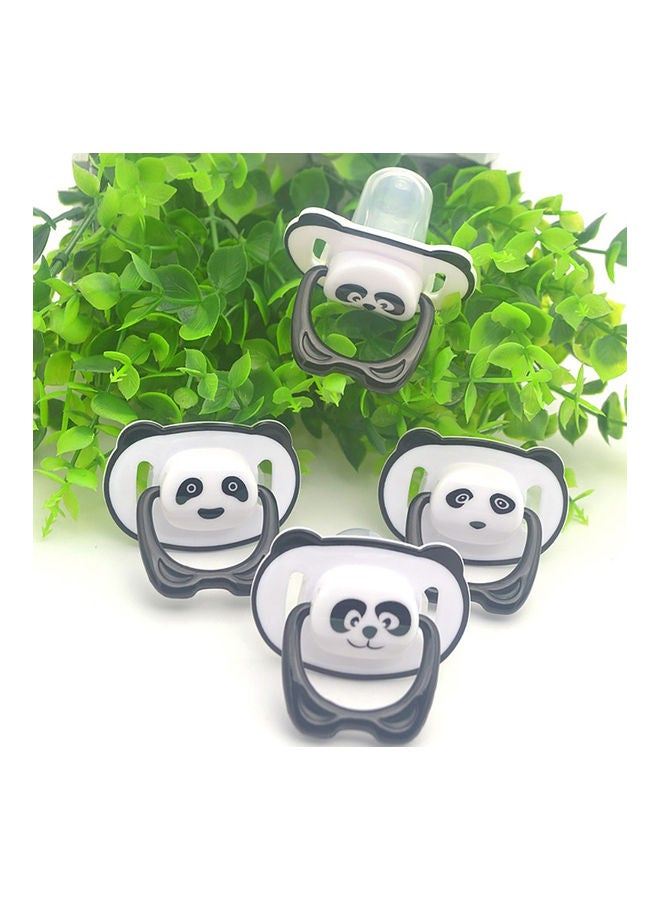 Cartoon Panda Baby Silicone Orthodontic Pacifier Flat Round Head Soother Nipple - Image 4