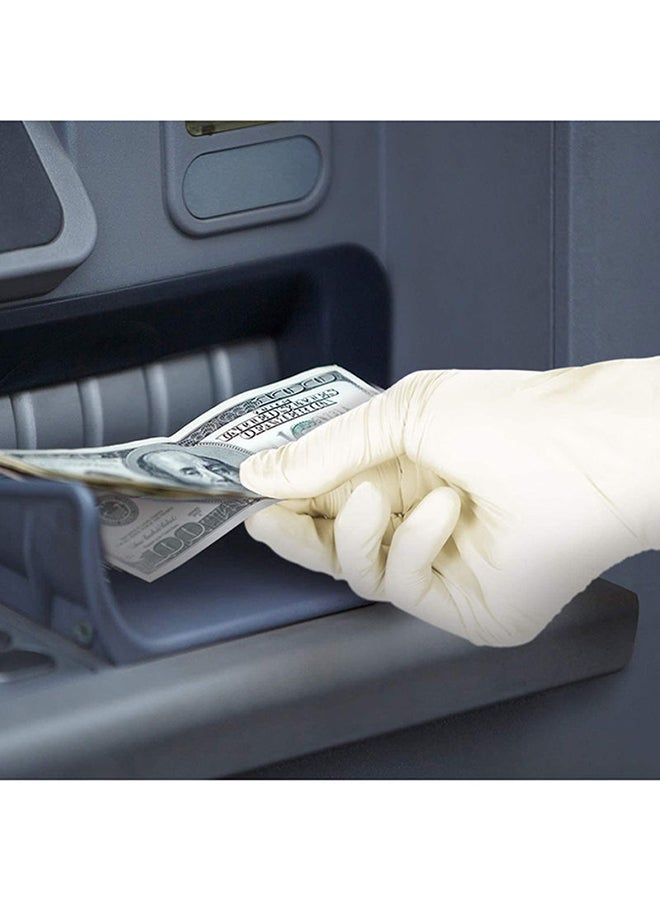 ماكس مجموعة قفازات لاتكس للفحص مكونة من 100 قطعة - Image 3