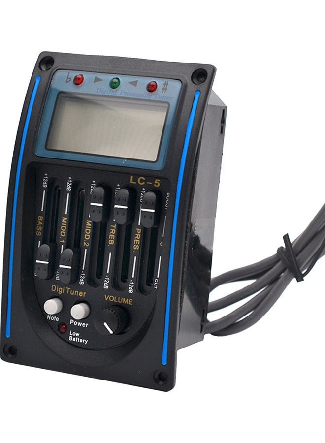 موالف للجيتار الصوتي ب5 نطاقات طراز EQ LC-5 معادل ومضخم أولي وموالف بيزو وإضاءة خلفية LCD - Image 2