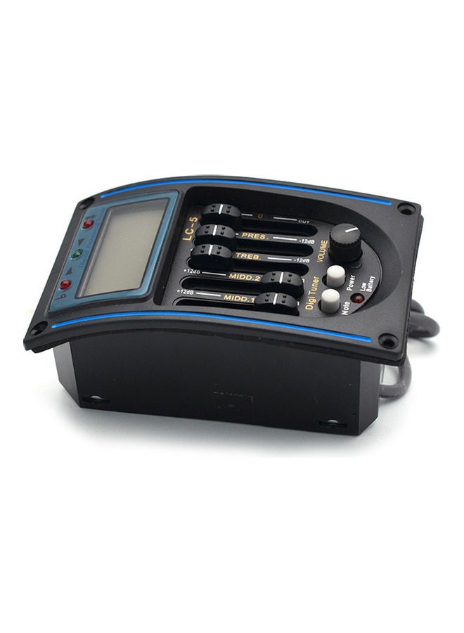 موالف للجيتار الصوتي ب5 نطاقات طراز EQ LC-5 معادل ومضخم أولي وموالف بيزو وإضاءة خلفية LCD - Image 3